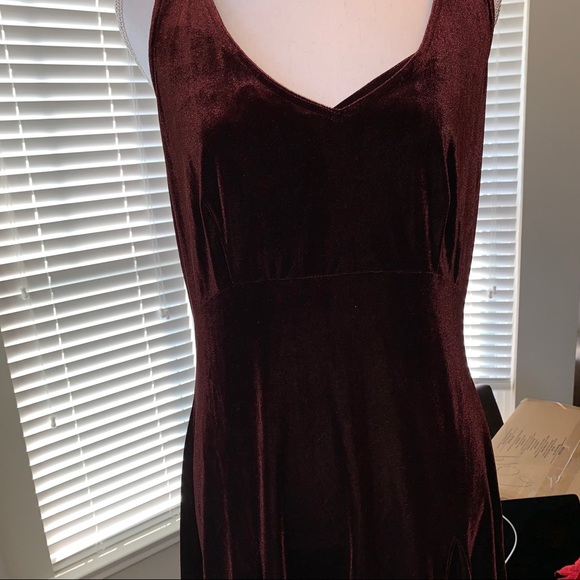 Victoria’s Secret Brown Velvet Dress Chemise Sz L - Picture 3 of 16